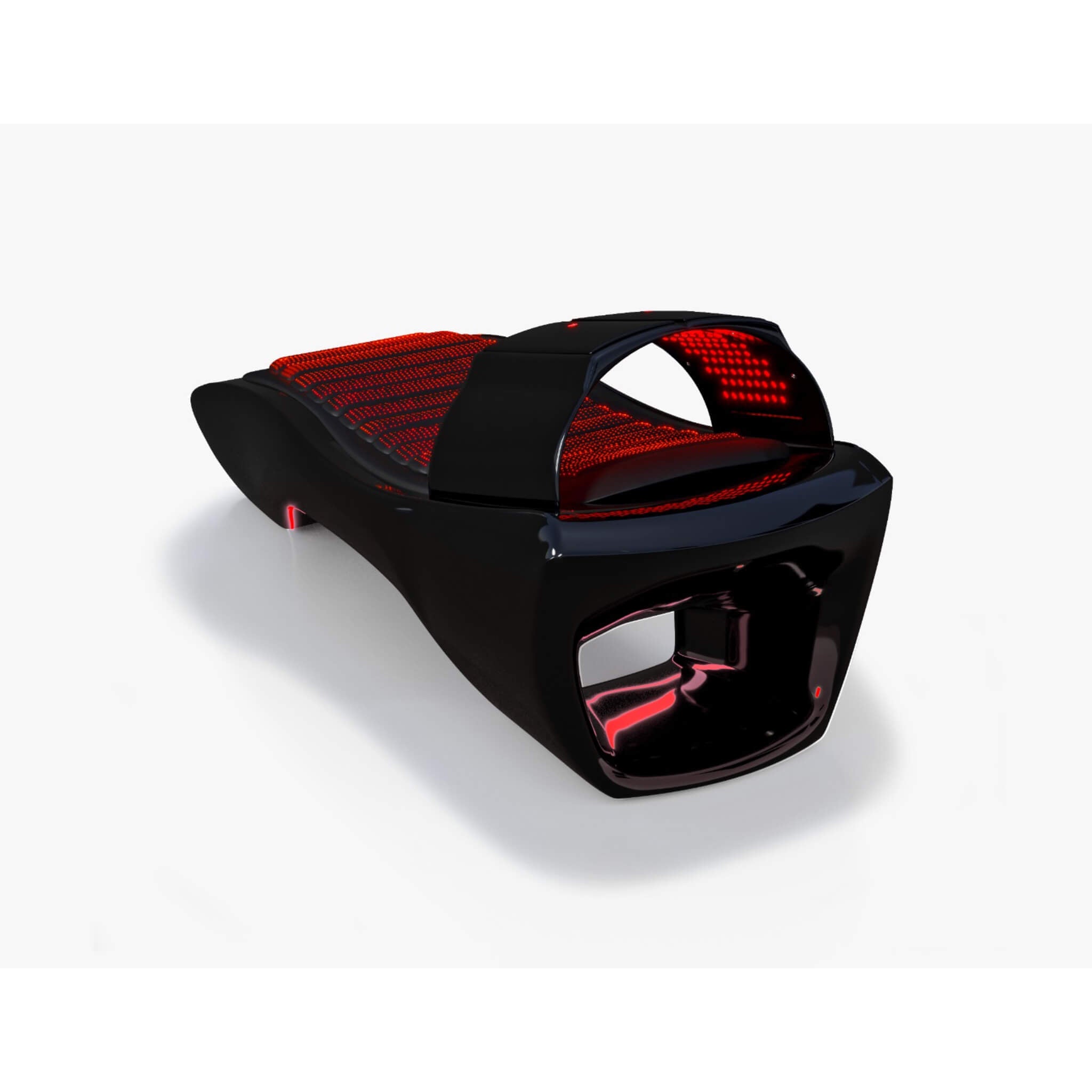Cryonick InfraCouch Red Light Therapy Bed black back view