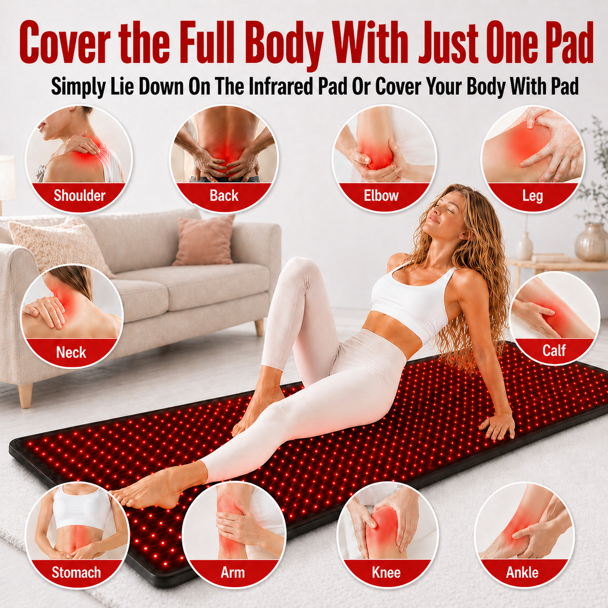 FullGlow 180 Full Body Red Light & Near Infrared Mat