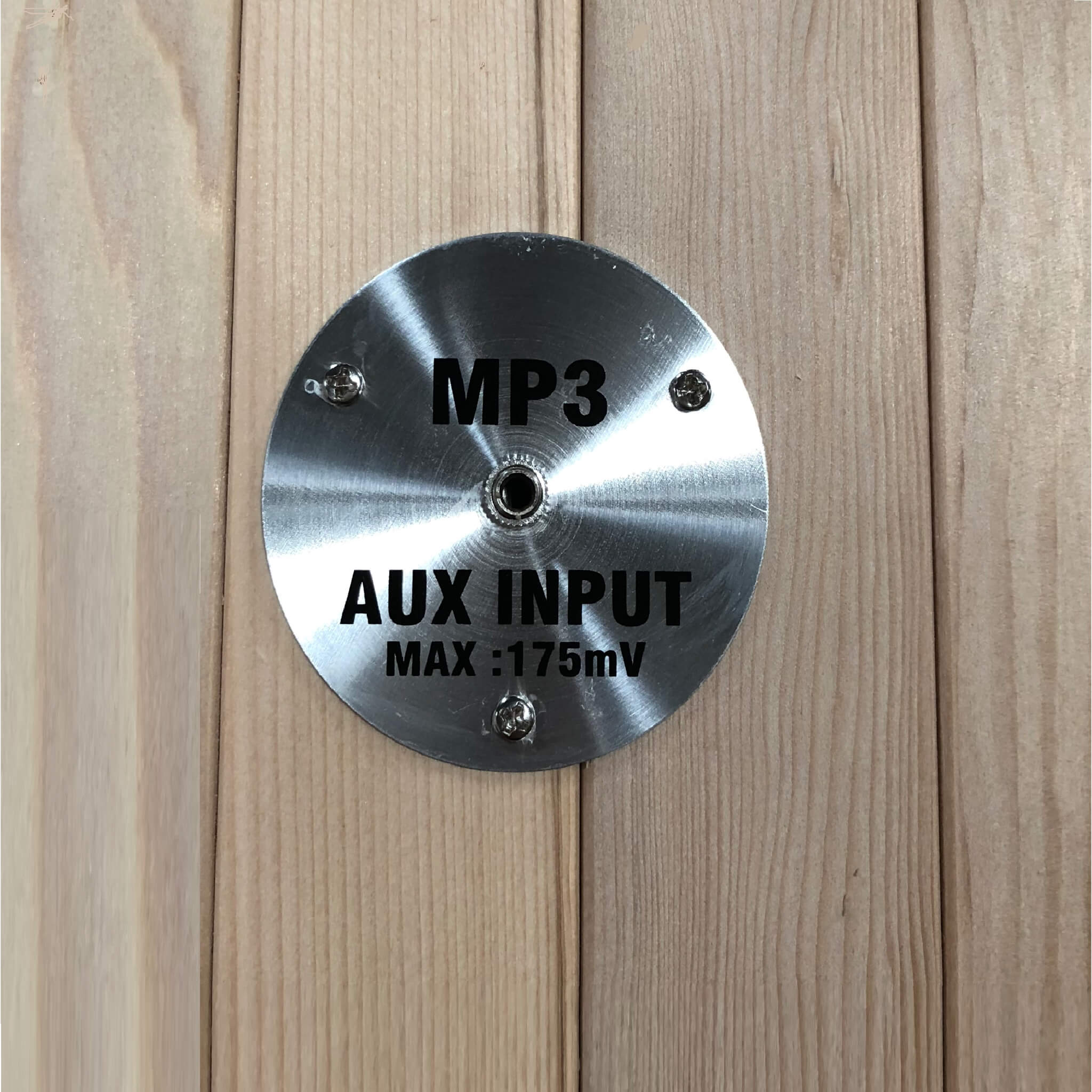 Dynamic infrared sauna MP3 auxiliary input audio connection