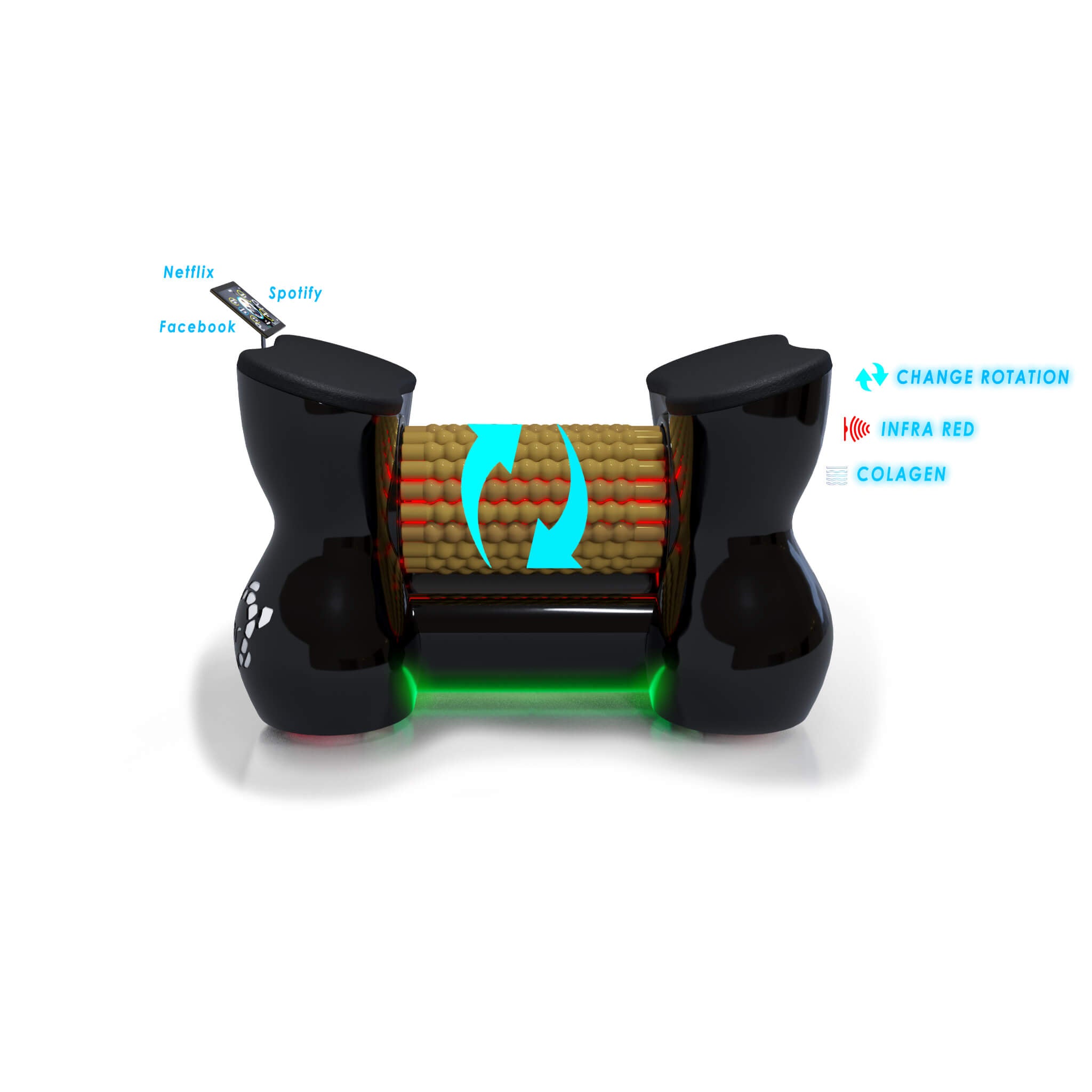 Cryonick Wellness Technology Factory RollStar Rollshaper – Infrared Massage Roller System