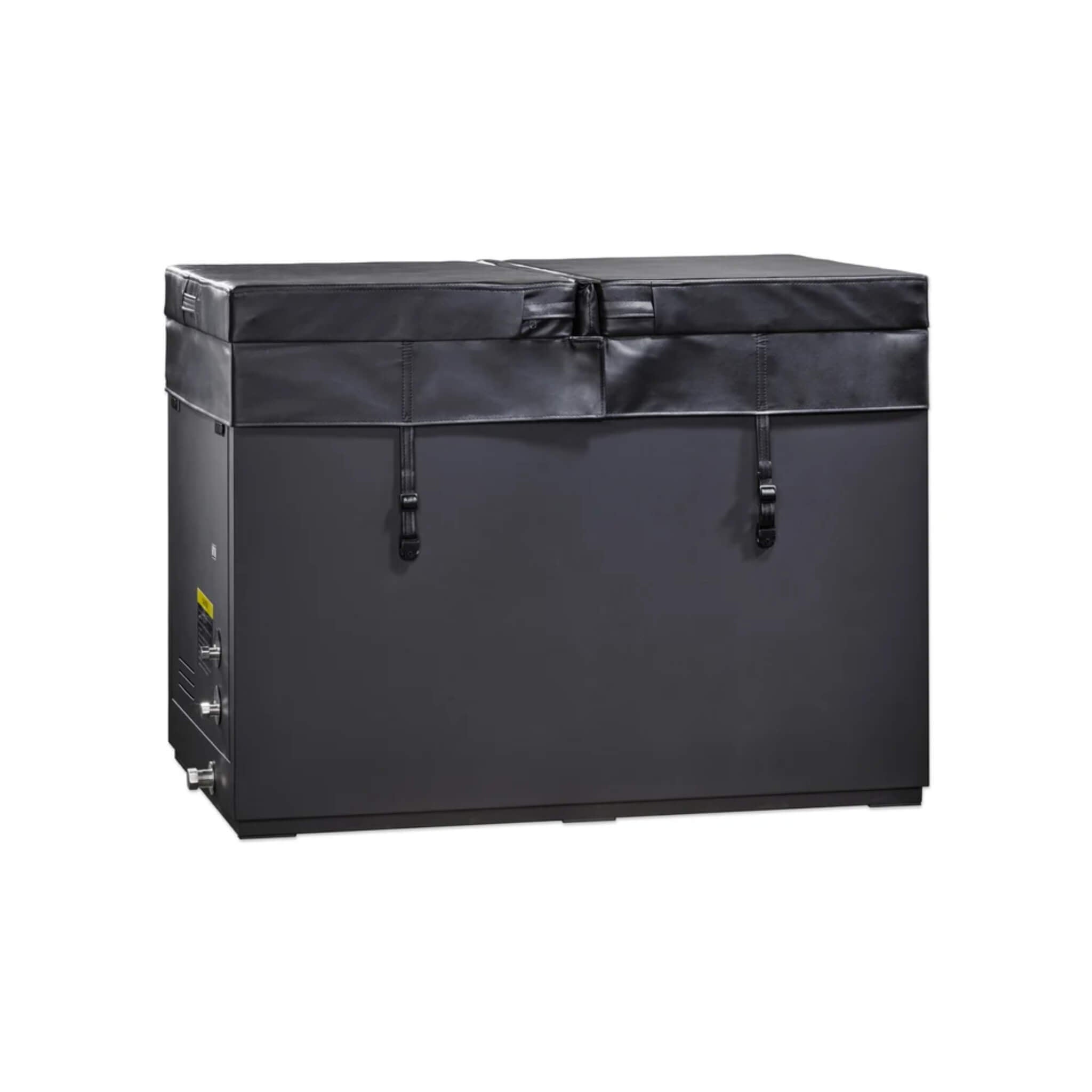 Dynamic Cold Therapy CUBOID XL Stainless Steel Cold Plunge with custom cover closed
