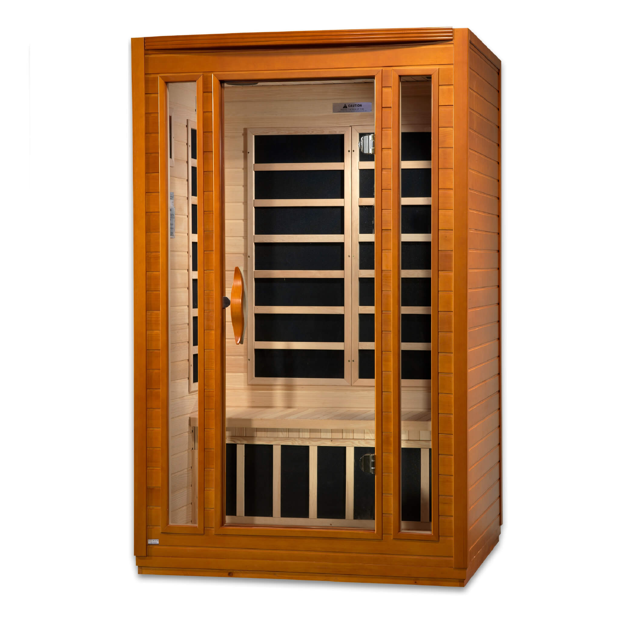 Dynamic San Marino Elite 2 Person Ultra Low EMF Far Infrared Sauna front view (DYN-6206-01 Elite)
