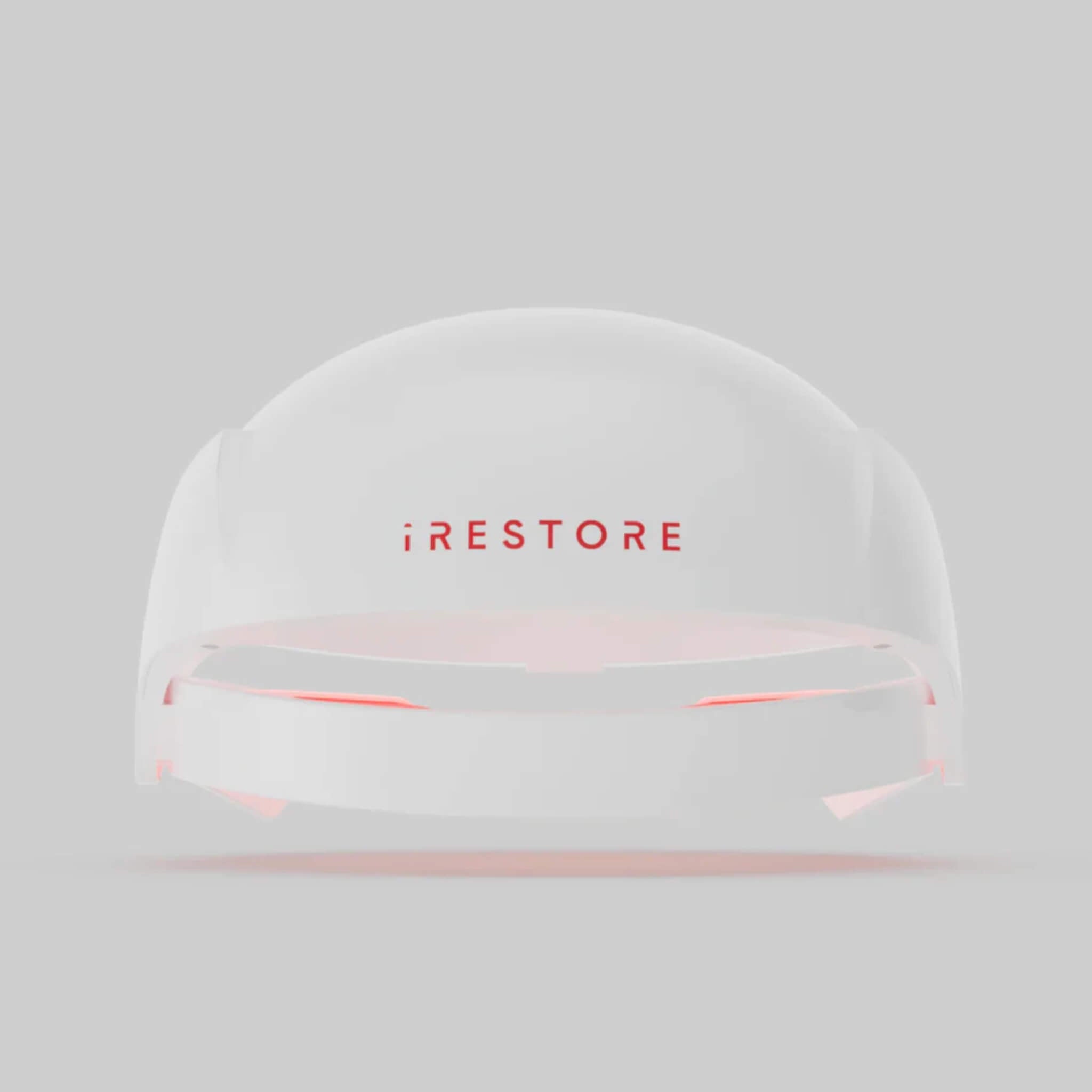 iRESTORE Essential laser hair growth cap front view on gray background