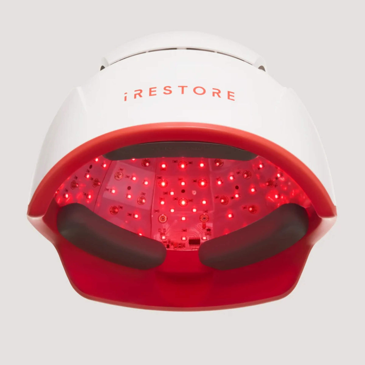 iRESTORE Professional Hair Growth System inside showing lights