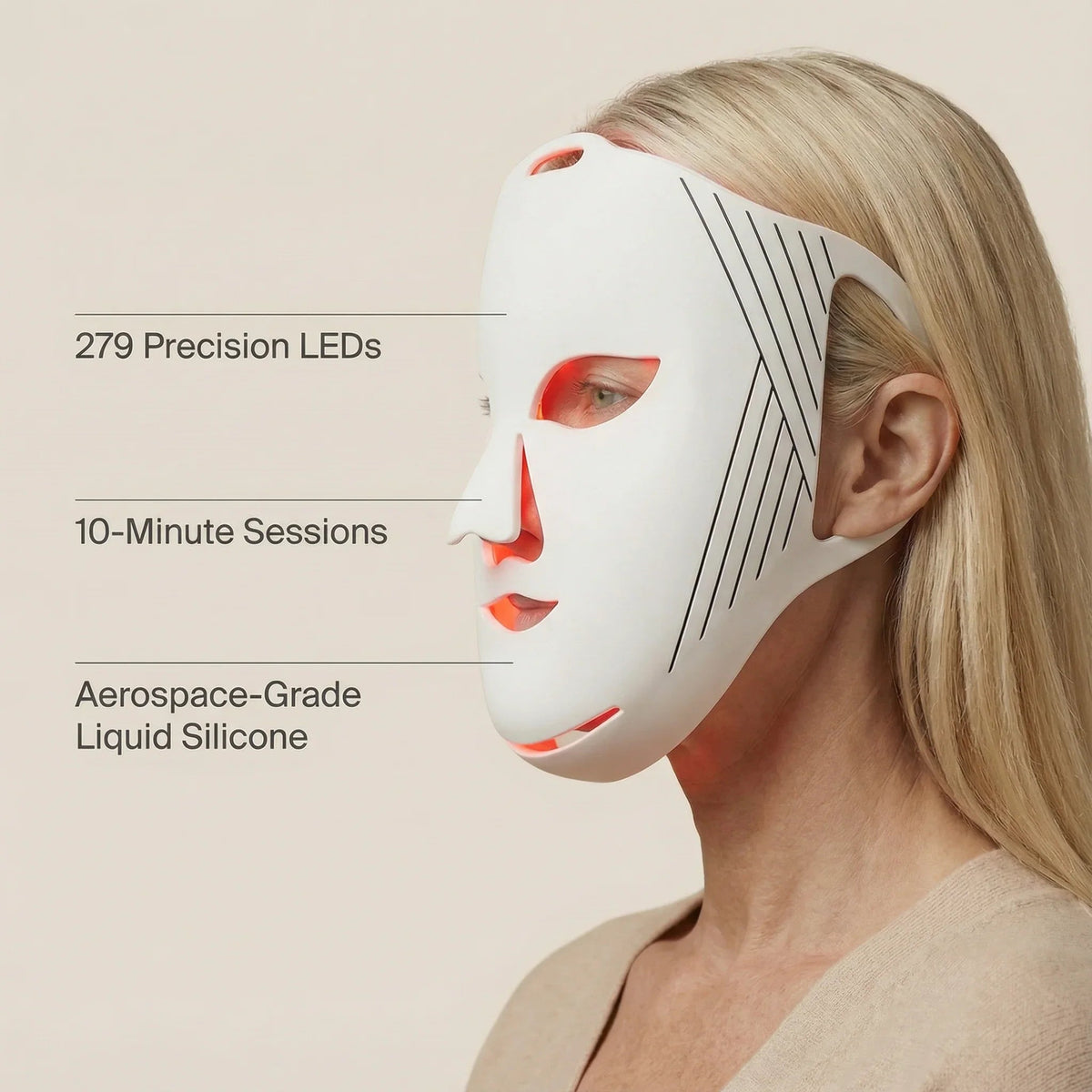 Nicebeam LED Red Light Therapy Face Mask | Skin Care