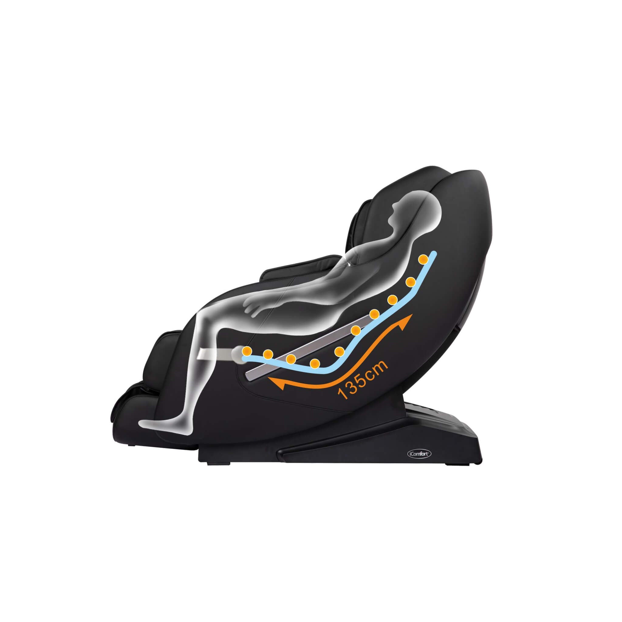 iComfort IC3860 Massage Chair – 2D SL-Track Recliner with Bluetooth & Airbags
