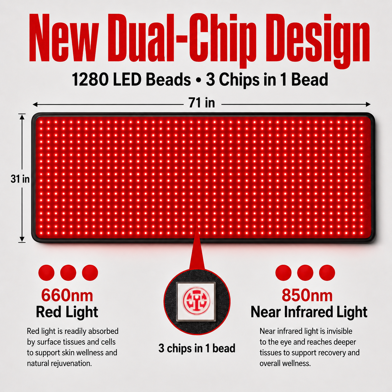 FullGlow 180 Full Body Red Light & Near Infrared Mat