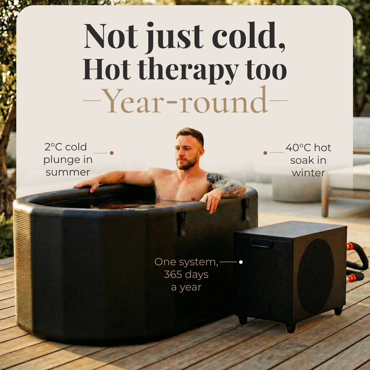 Nicebeam Cryo Pro System | Cold Plunge Tub & Chiller