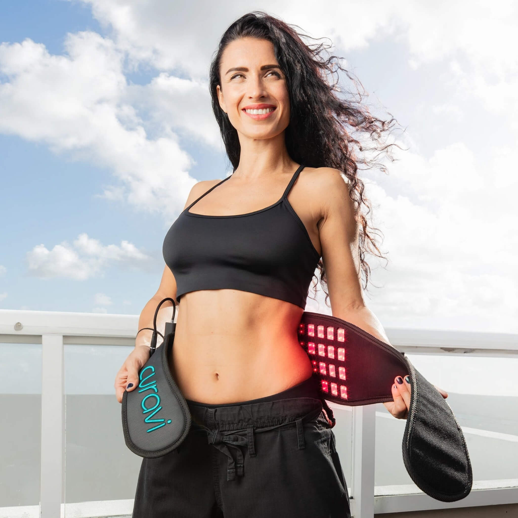 Capillus Curavi PRO Belt – FDA-Cleared Red Light & Cold Laser Therapy for Lower Back Pain Relief