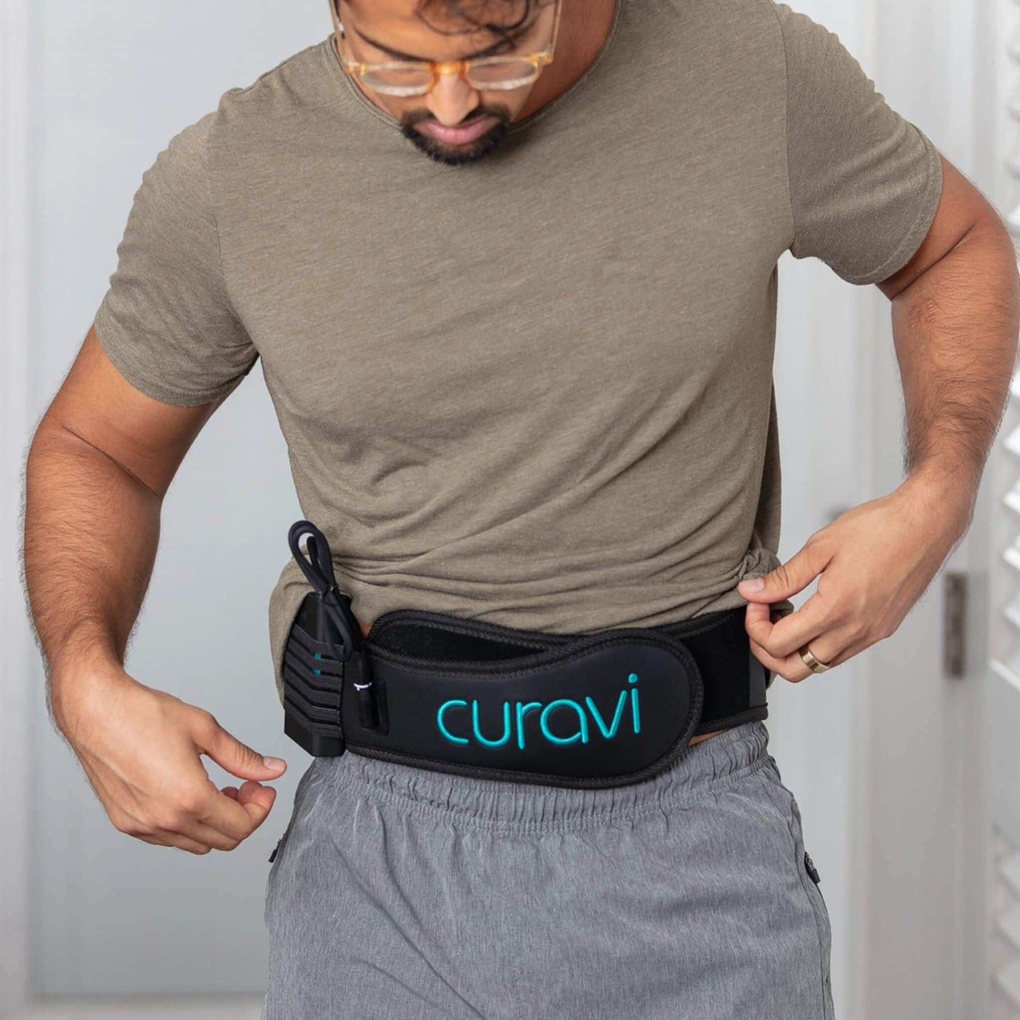 Capillus Curavi PRO Belt – FDA-Cleared Red Light & Cold Laser Therapy for Lower Back Pain Relief