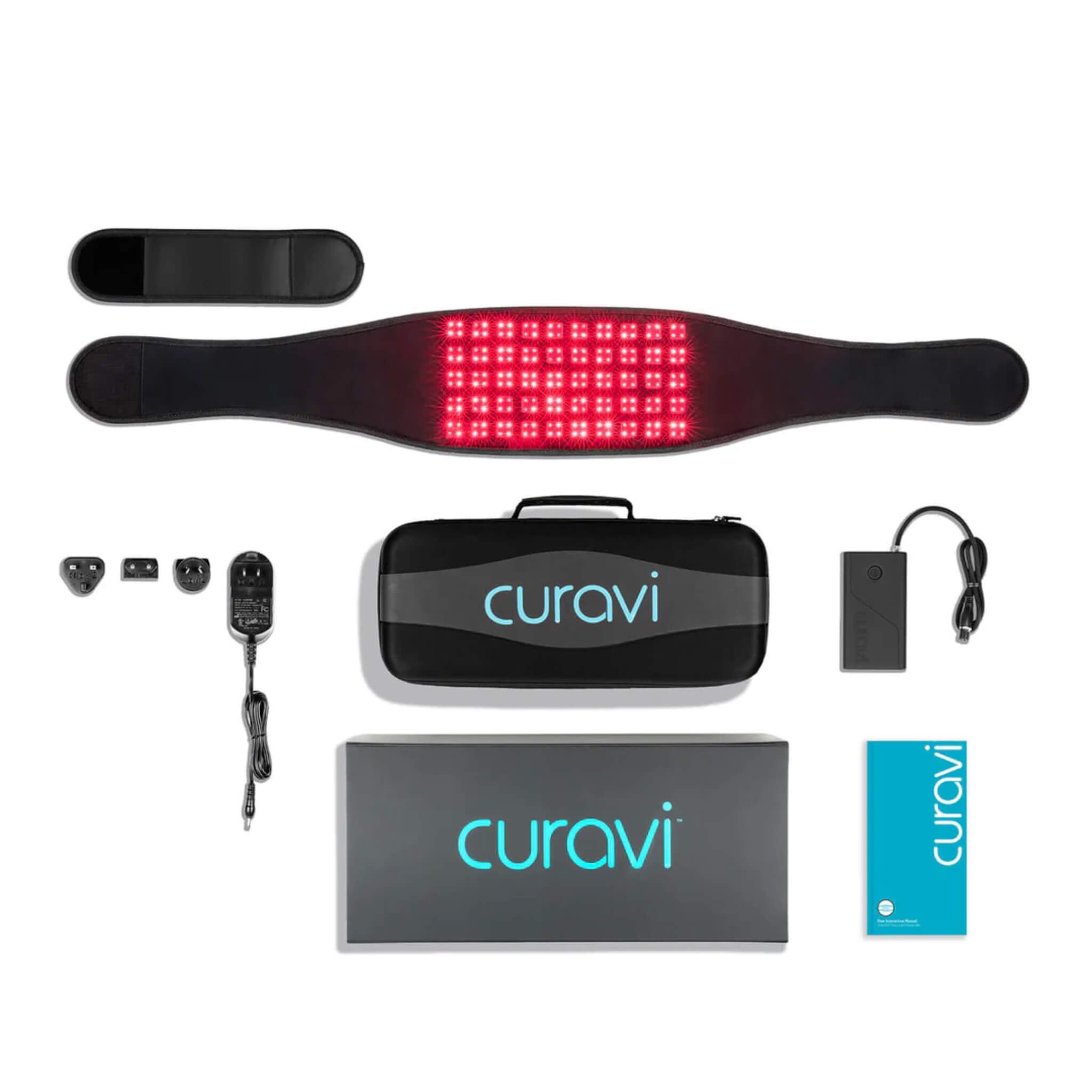 Capillus Curavi PRO Belt – FDA-Cleared Red Light & Cold Laser Therapy for Lower Back Pain Relief
