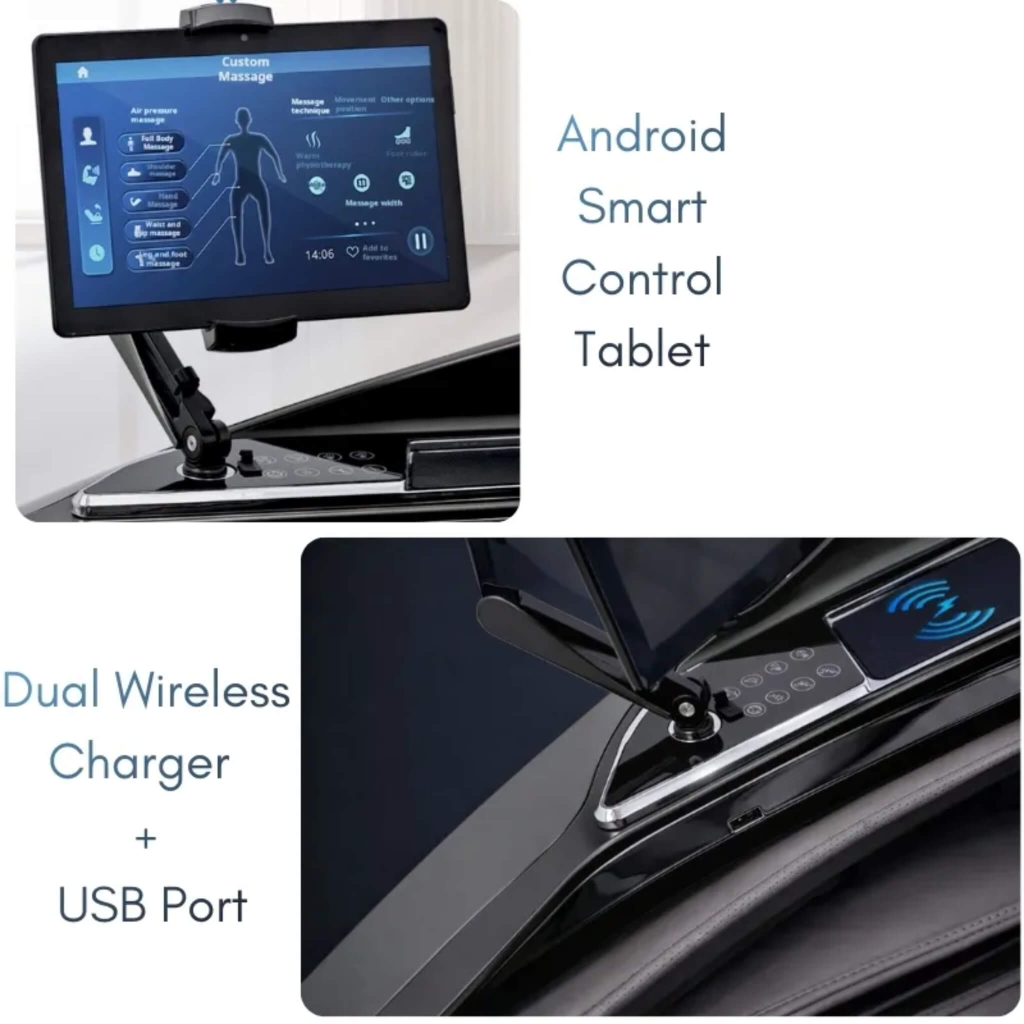 DR.BOSS FJ-9000 Android smart touchscreen controller and dual wireless phone charger