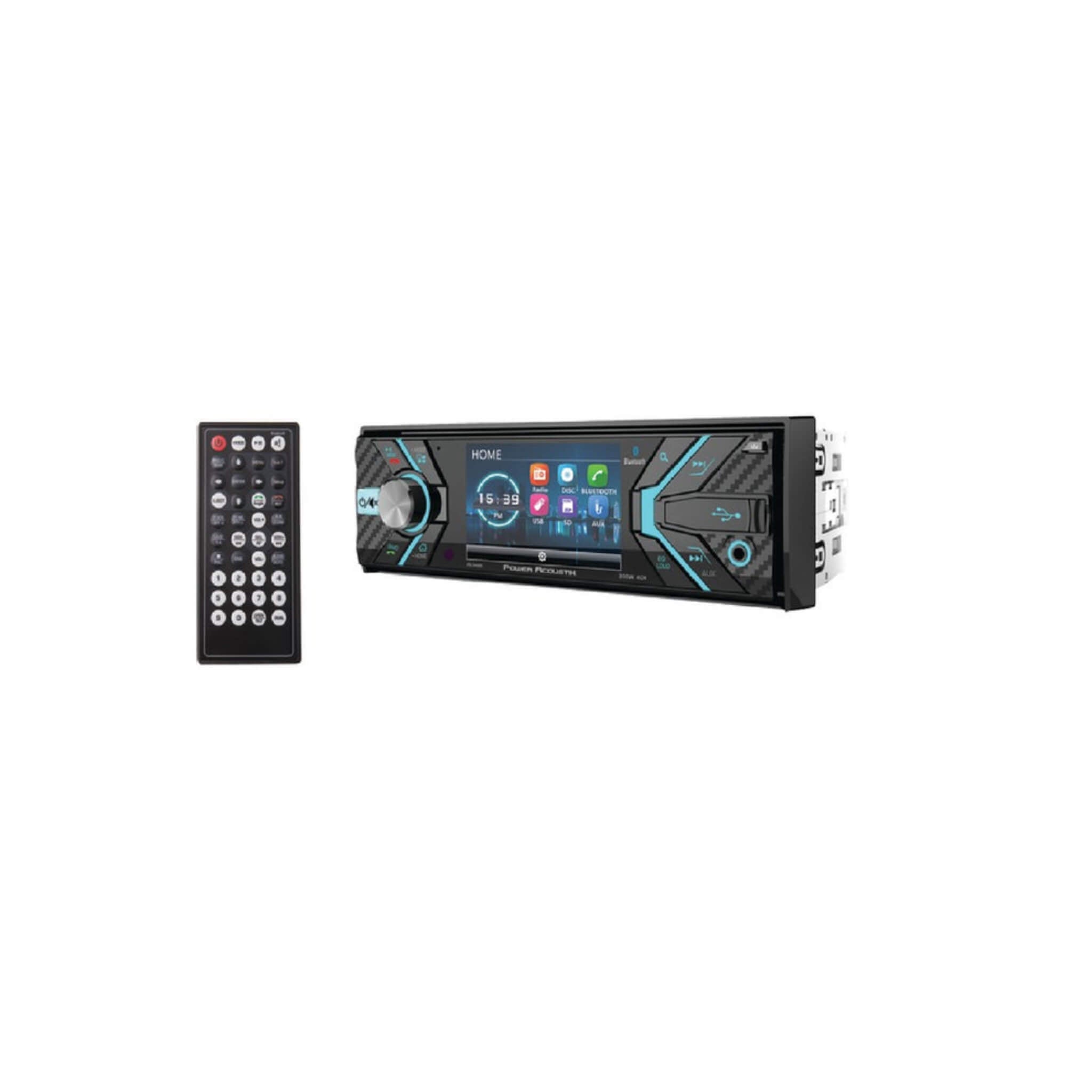 stereo head unit and remote included with the Dynamic Monaco sauna