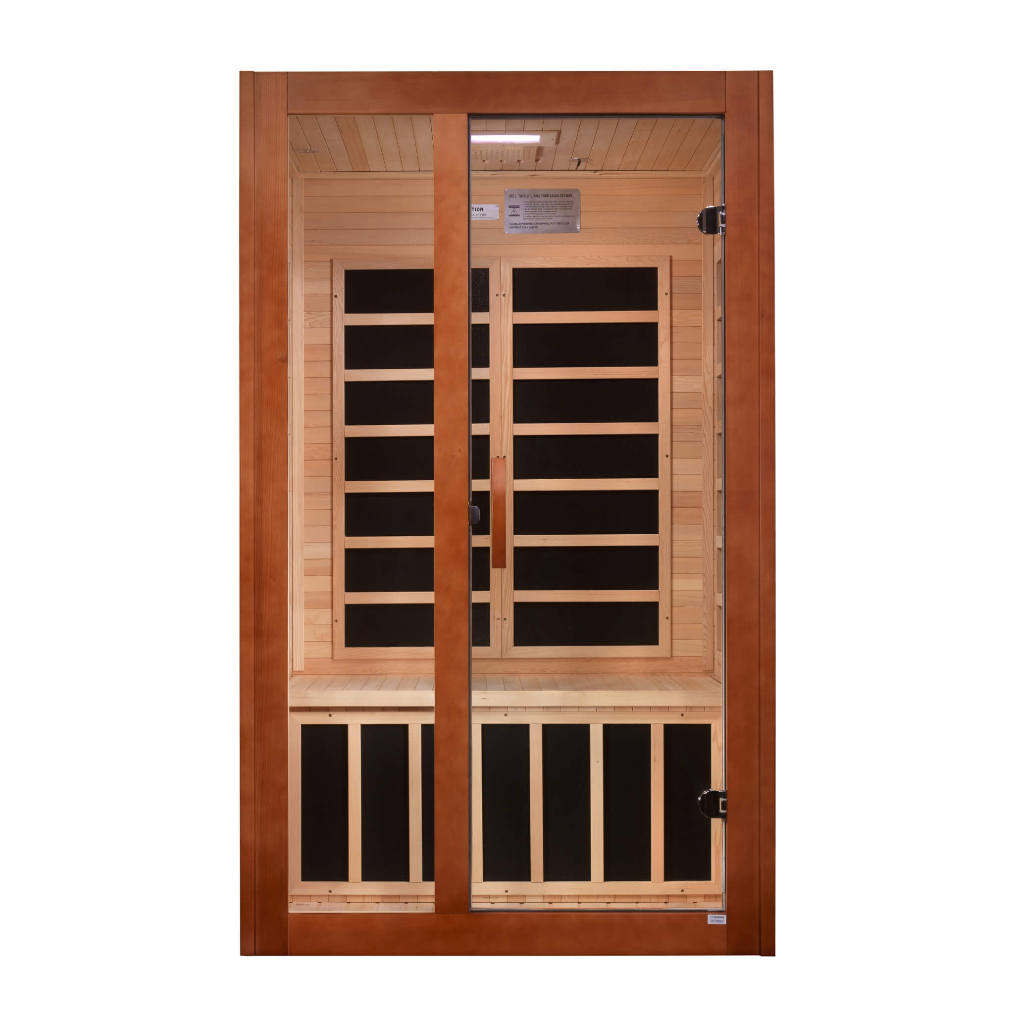 Dynamic Santiago Elite 2 Person Ultra Low EMF Far Infrared Sauna front view