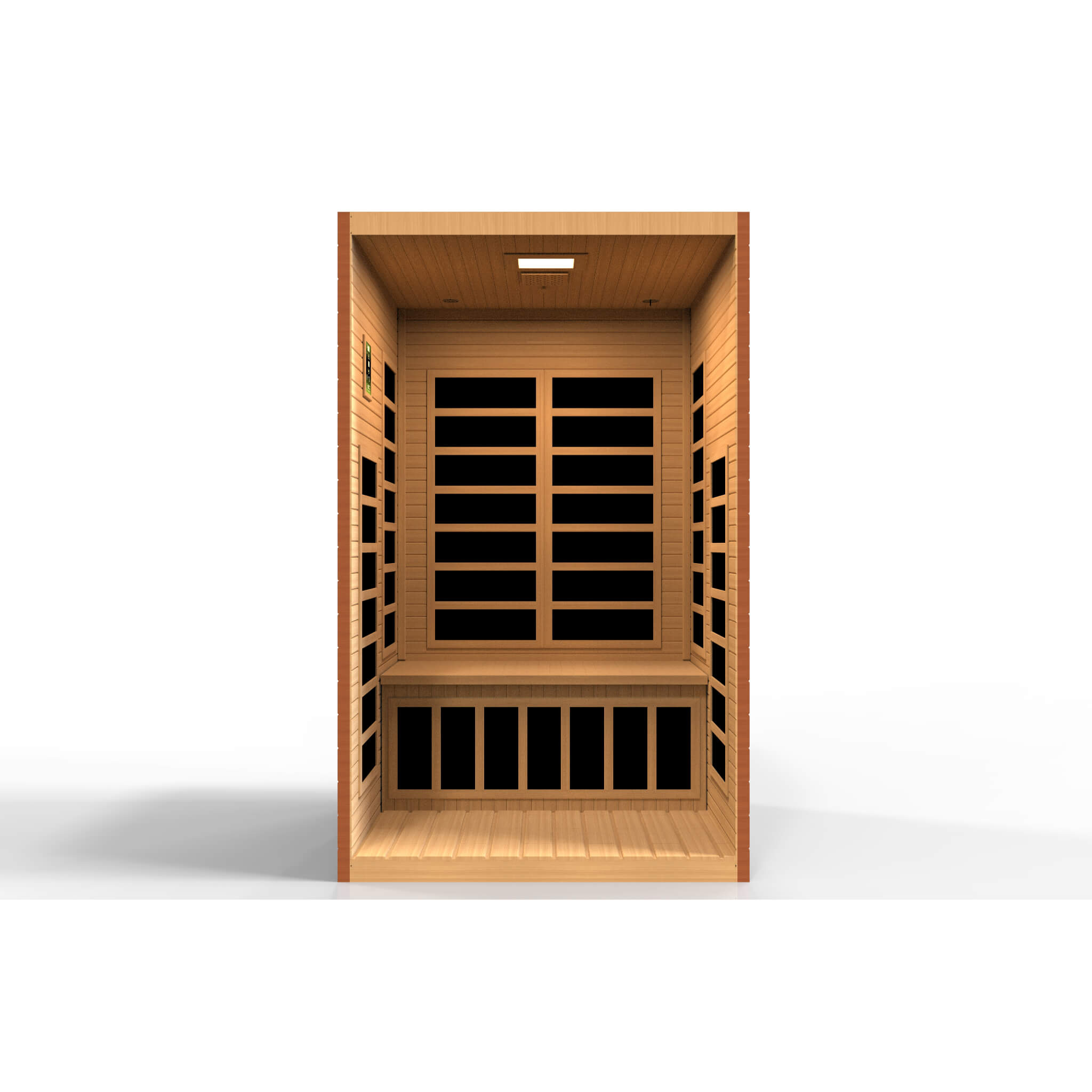 Interior of the Dynamic Santiago Elite 2 Person Ultra Low EMF Far Infrared Sauna