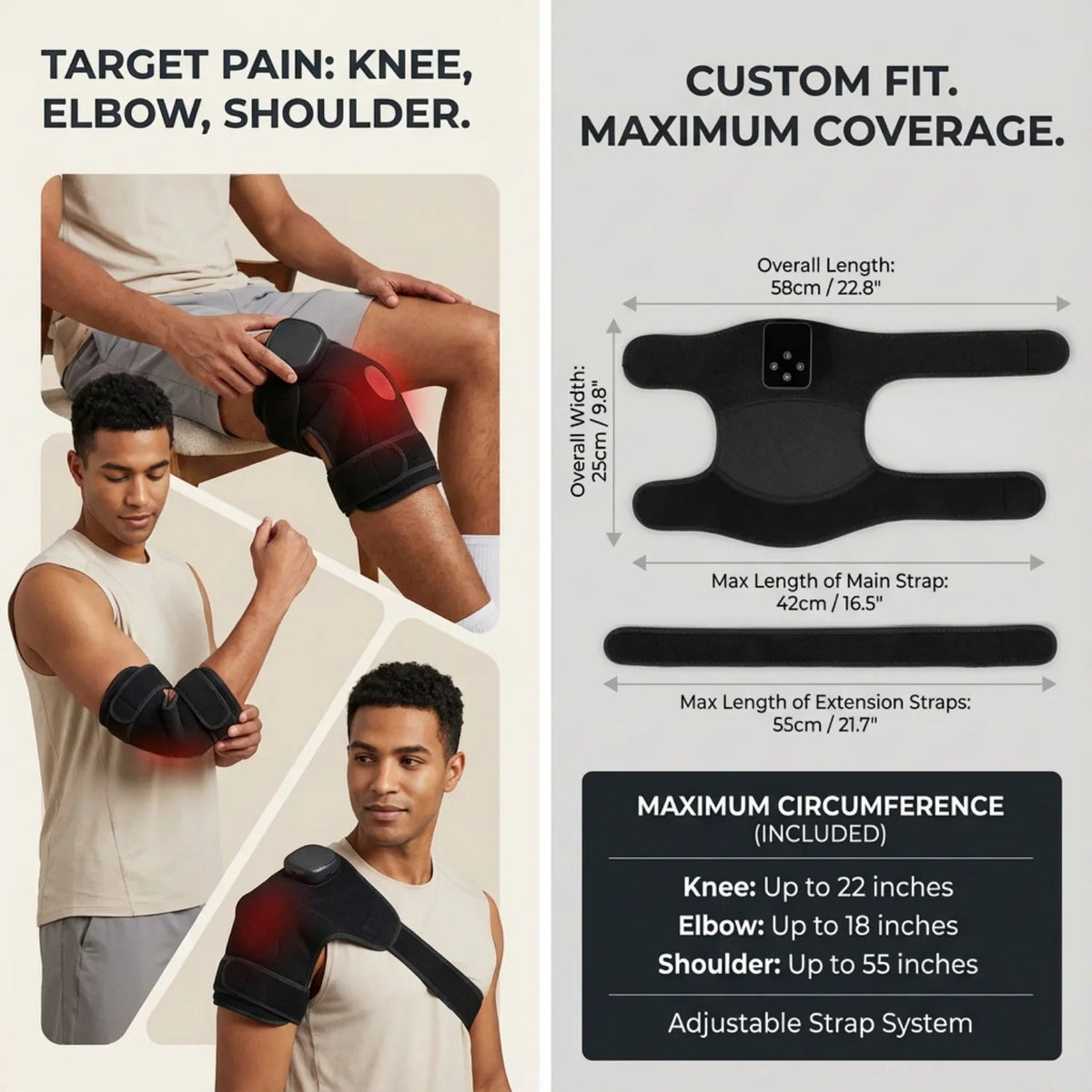 Nicebeam Red Light Therapy Knee Pad | Joint Comfort