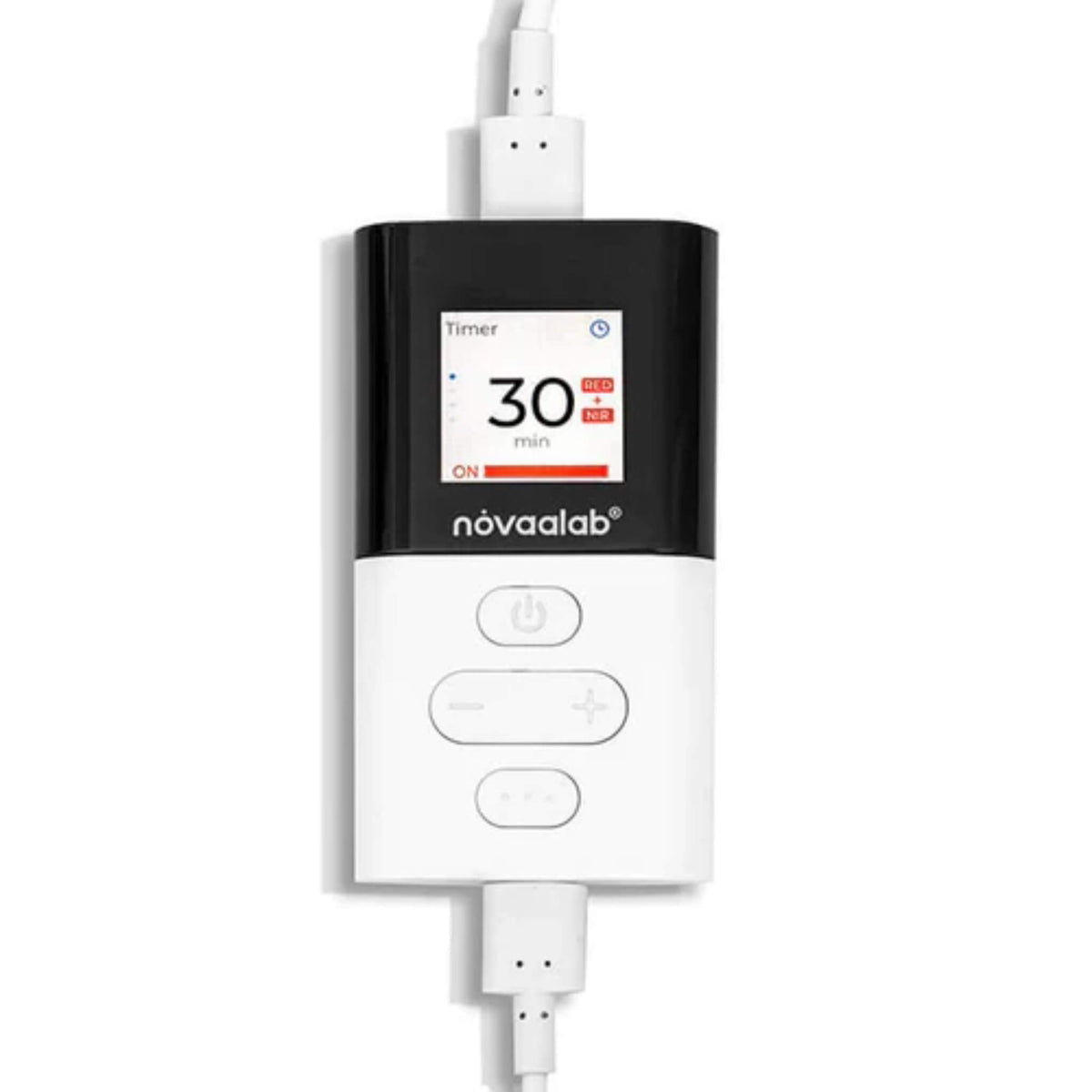 NovaaLab Novaa Light Pad remote control with a display screen showing the timer