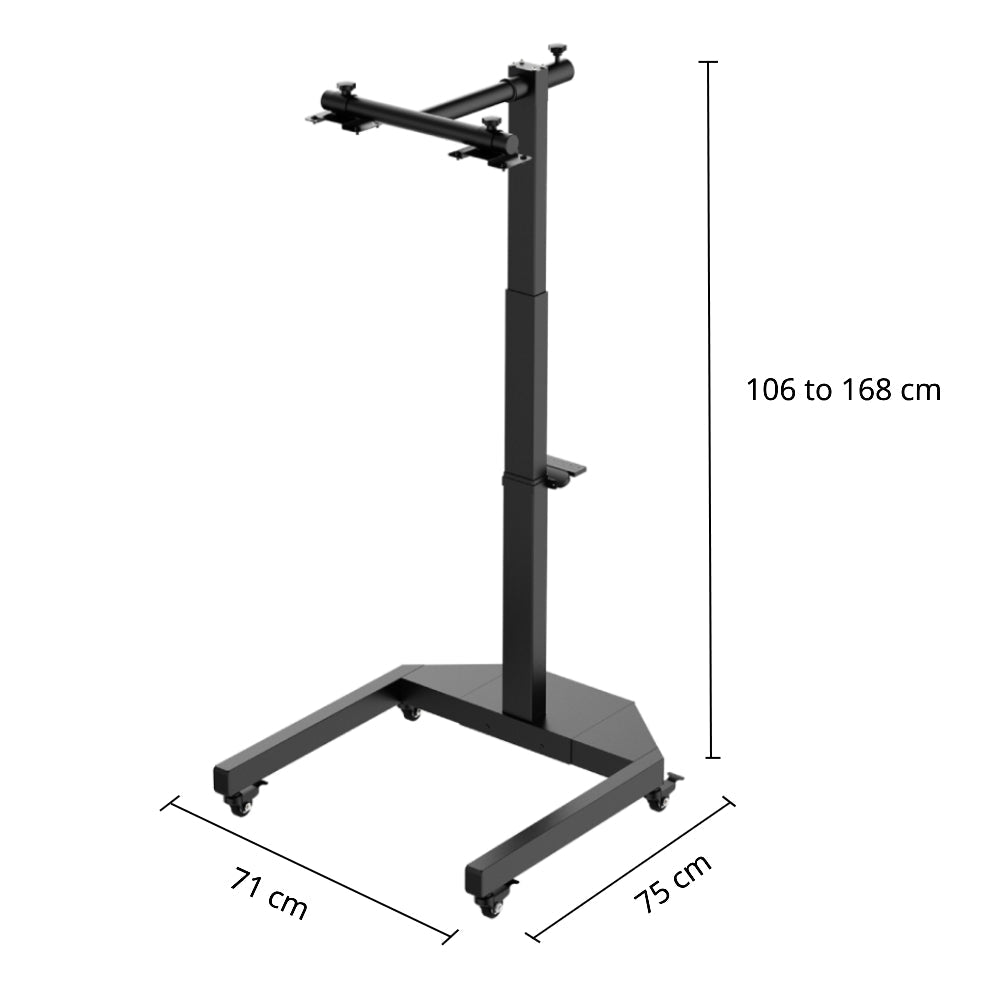 RLT Home Total Spectrum ULTRA Red Light Therapy Device stand height and base dimensions