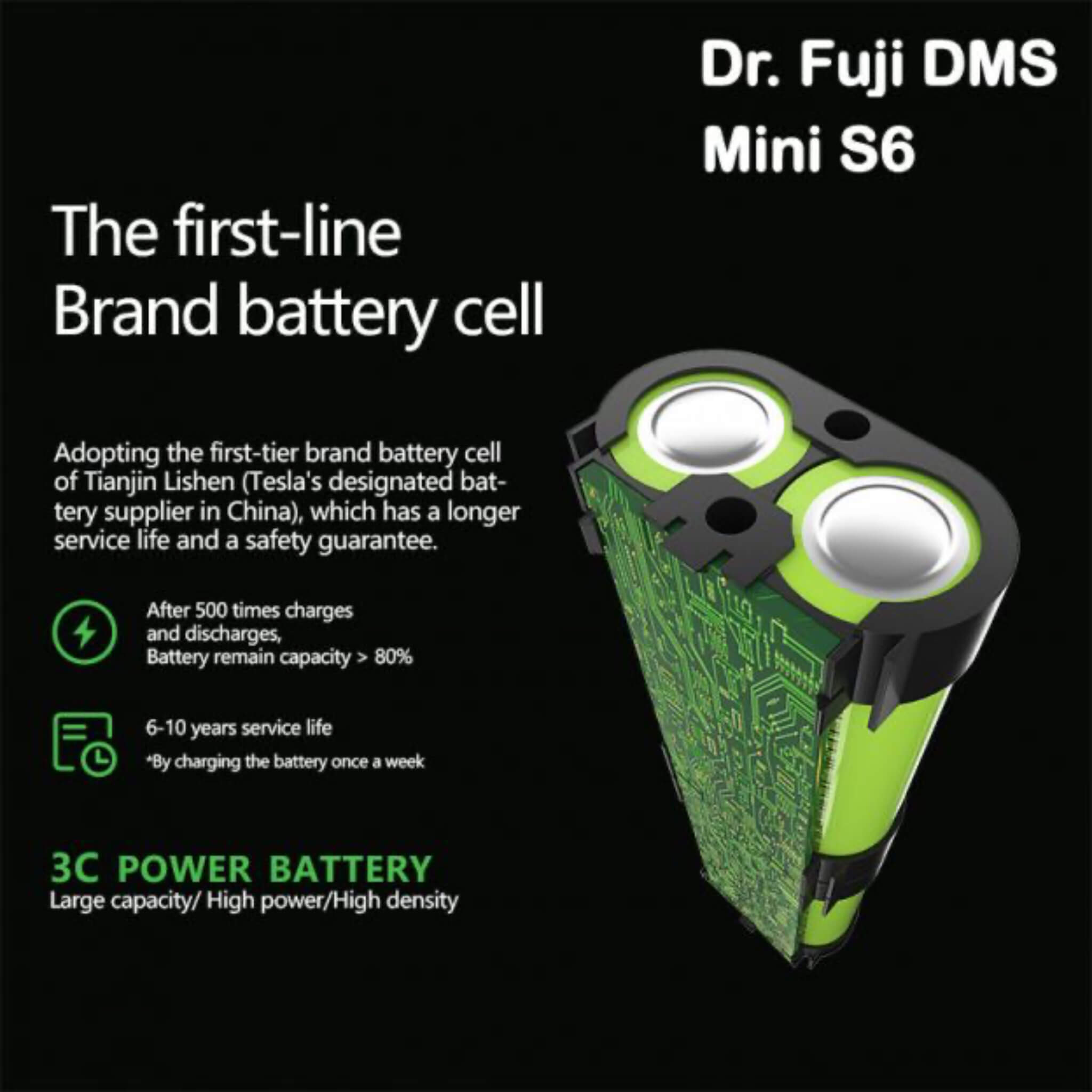 Dr. Fuji DMS MINI S6 Deep Muscle Massager | 5-Speed Percussive Therapy Device