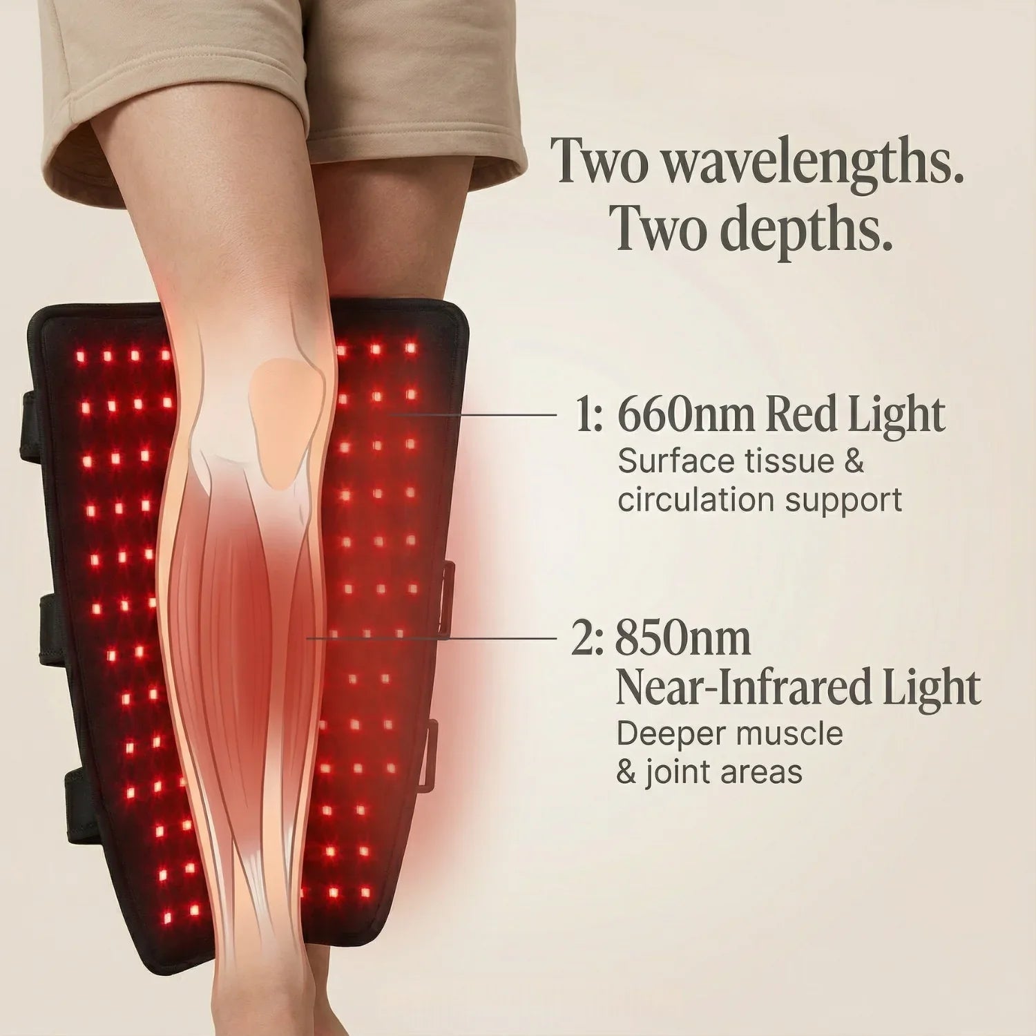 Nicebeam Red Light Therapy Leg Wrap Pro | Leg Recovery