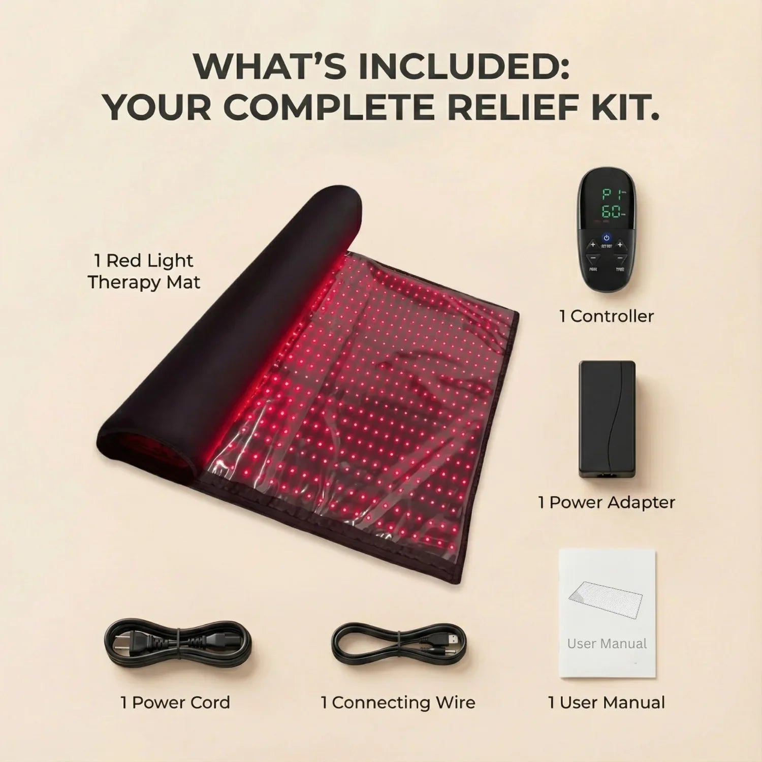Nicebeam Full Body Red Light Therapy Mat | 660nm & 850nm